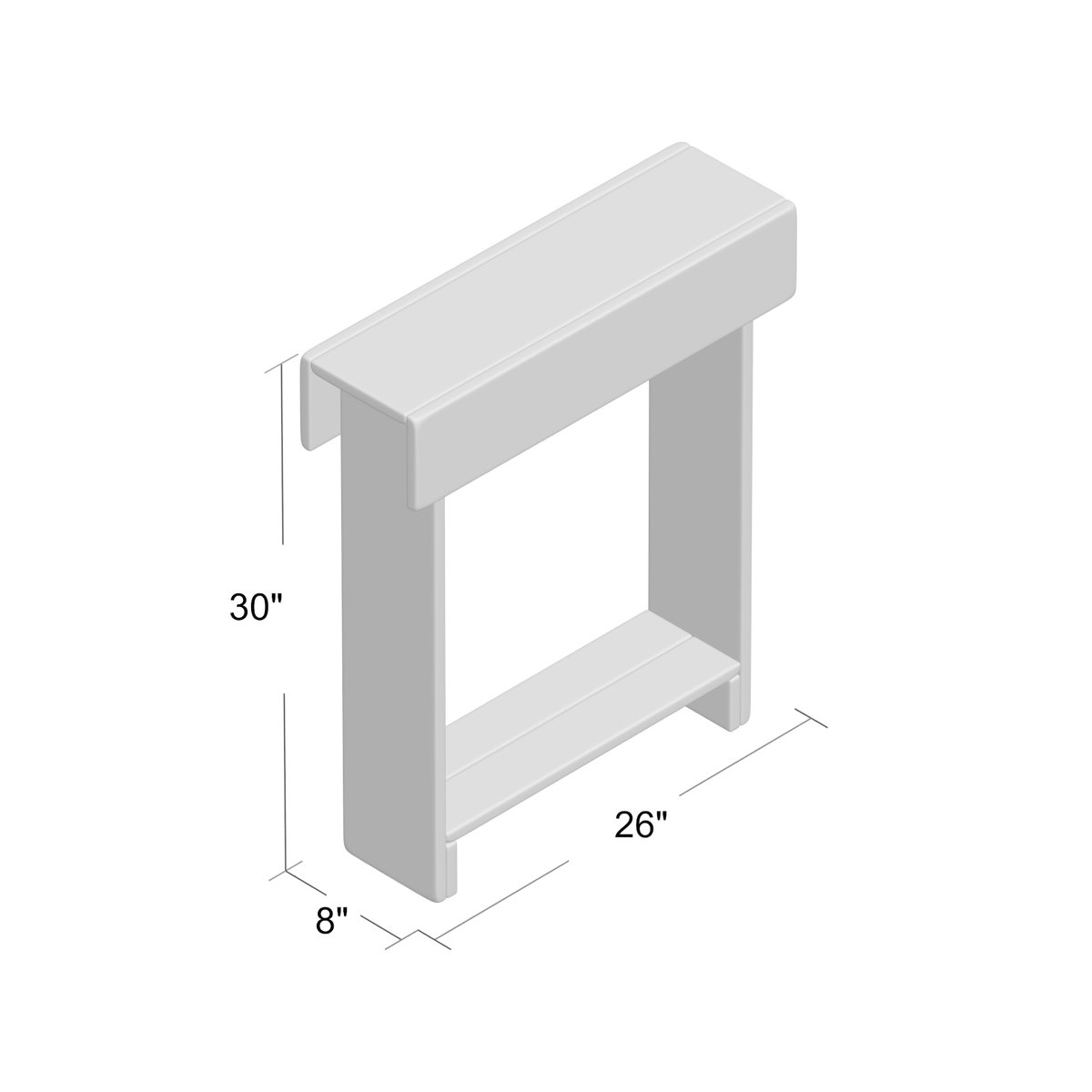 August Grove® Bellamy 26'' Solid Wood Console Table & Reviews Wayfair